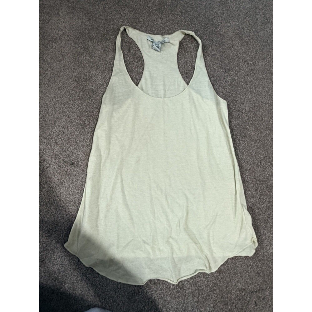 Womens American Rag Light Yellow Racerback Tank Top Size XS